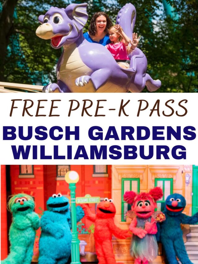 2024 Free Busch Gardens Preschool Pass